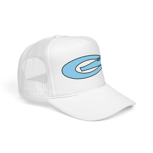 Monogram Trucker Hat - Baby Blue
