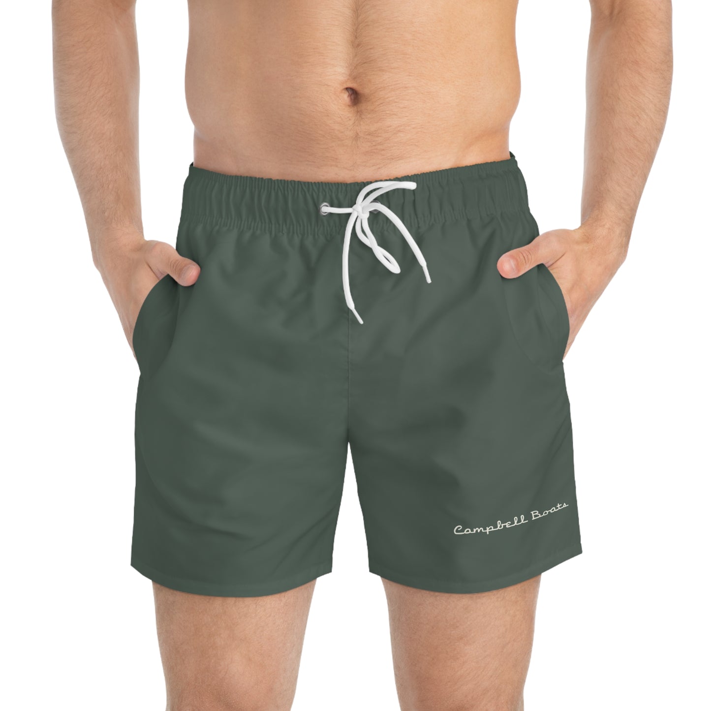 Signature Swim Trunks - Forest Green