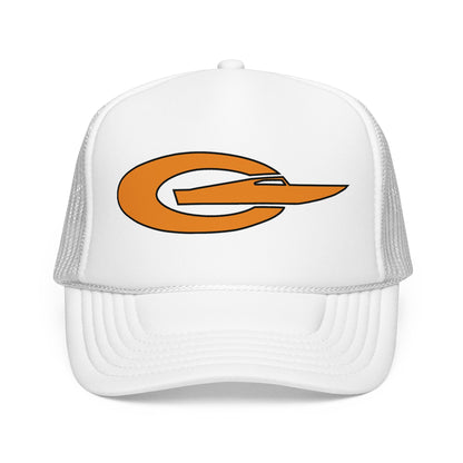 Monogram Trucker Hat - Tangerine
