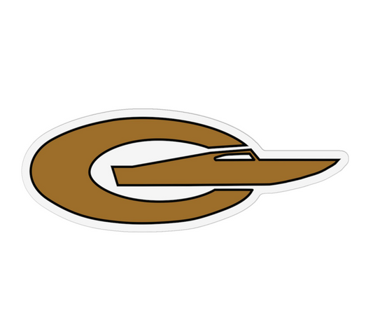 Monogram Fridge Magnet (4") - Gold