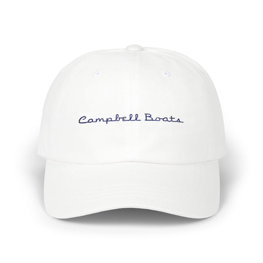 Signature Dad Hat - Blue Text